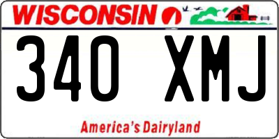 WI license plate 340XMJ