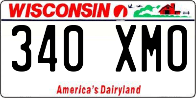 WI license plate 340XMO