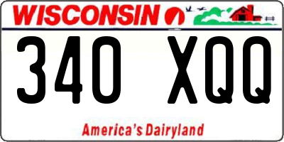 WI license plate 340XQQ