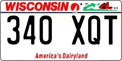 WI license plate 340XQT