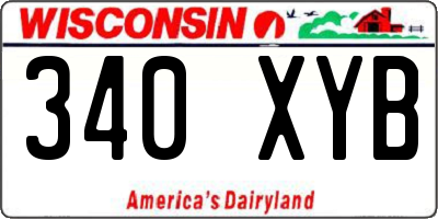 WI license plate 340XYB