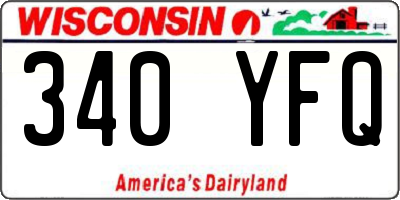 WI license plate 340YFQ