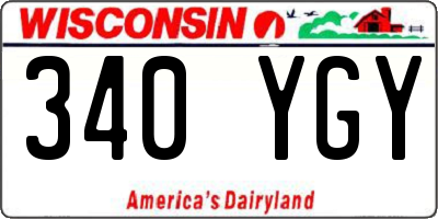 WI license plate 340YGY