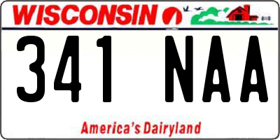 WI license plate 341NAA