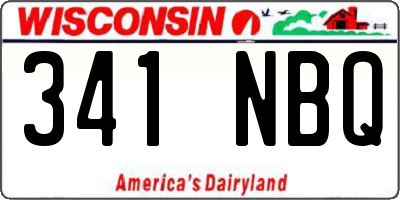 WI license plate 341NBQ