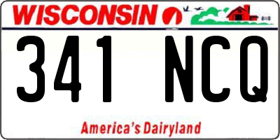 WI license plate 341NCQ