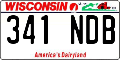 WI license plate 341NDB