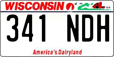 WI license plate 341NDH