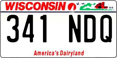 WI license plate 341NDQ