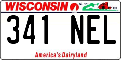 WI license plate 341NEL