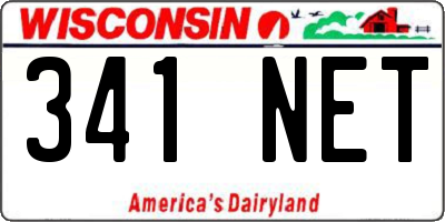 WI license plate 341NET