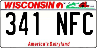 WI license plate 341NFC
