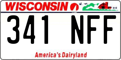 WI license plate 341NFF