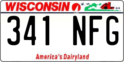 WI license plate 341NFG