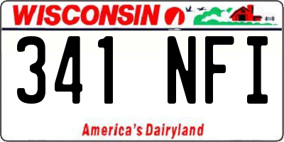 WI license plate 341NFI