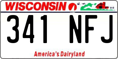 WI license plate 341NFJ