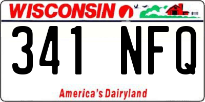 WI license plate 341NFQ