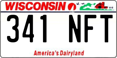 WI license plate 341NFT