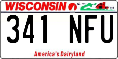 WI license plate 341NFU