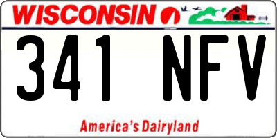 WI license plate 341NFV