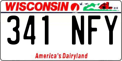 WI license plate 341NFY