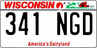 WI license plate 341NGD