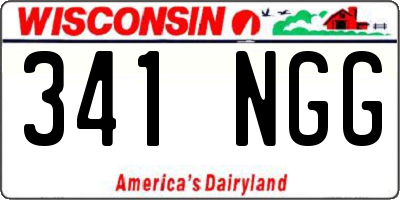 WI license plate 341NGG