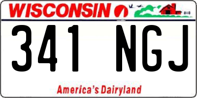 WI license plate 341NGJ