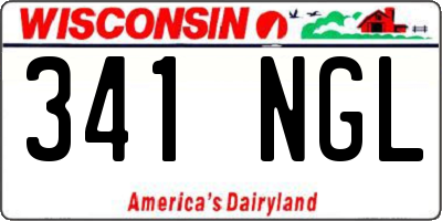 WI license plate 341NGL