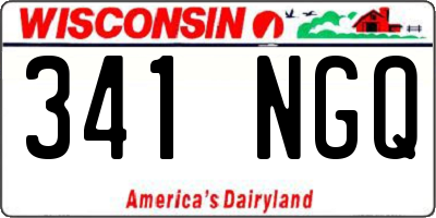 WI license plate 341NGQ