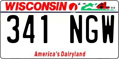 WI license plate 341NGW