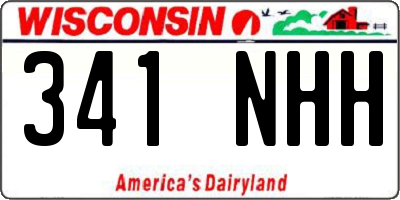 WI license plate 341NHH