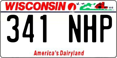 WI license plate 341NHP