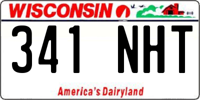 WI license plate 341NHT