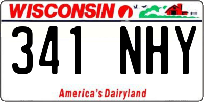 WI license plate 341NHY