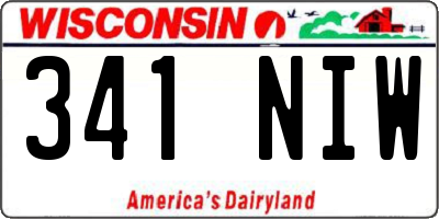 WI license plate 341NIW