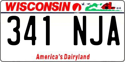 WI license plate 341NJA