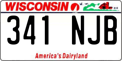 WI license plate 341NJB