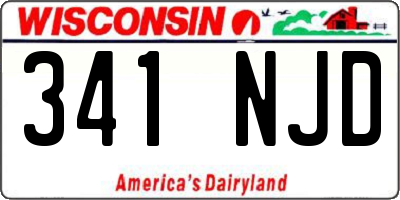 WI license plate 341NJD