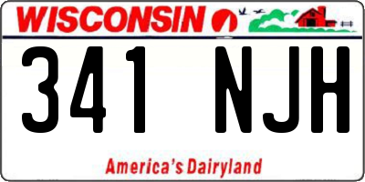 WI license plate 341NJH