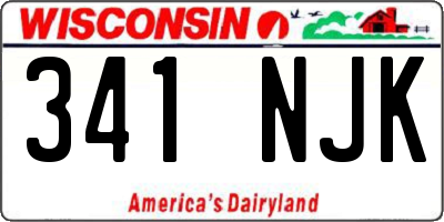 WI license plate 341NJK