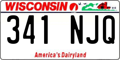 WI license plate 341NJQ