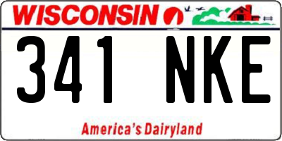 WI license plate 341NKE