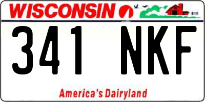 WI license plate 341NKF