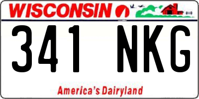 WI license plate 341NKG