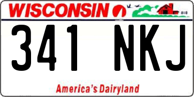 WI license plate 341NKJ