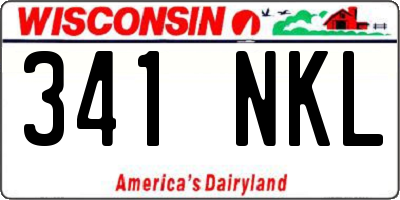WI license plate 341NKL