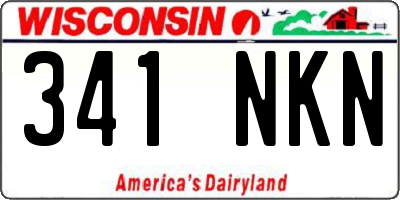 WI license plate 341NKN