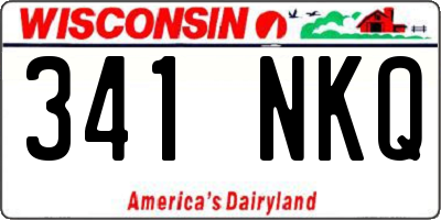 WI license plate 341NKQ