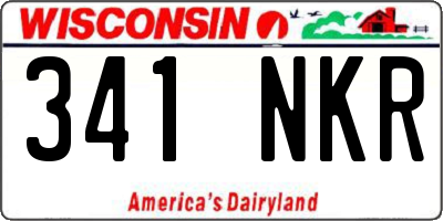 WI license plate 341NKR